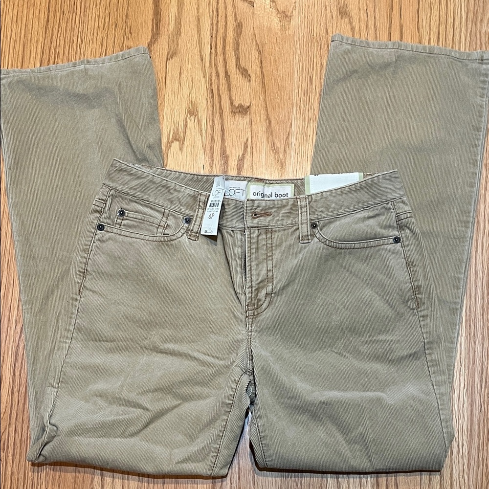 LOFT Corduroy Original Tan Bootcut Jeans